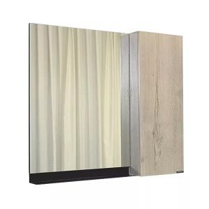 Шкаф зеркальный Comforty Бонн 88 Графит / Дуб дымчатый 00-00012610CF Шкаф зеркальный Comforty Бонн 88 Графит / Дуб дымчатый 00-00012610CF