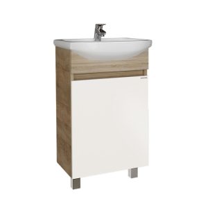 Тумба напольная Grossman Поло 50 Дуб сонома светлый / Белый 105004-1