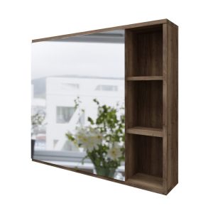 Шкаф зеркальный Grossman Форта 80 Дуб темный 2080022 Шкаф зеркальный Grossman Форта 80 Дуб темный 2080022