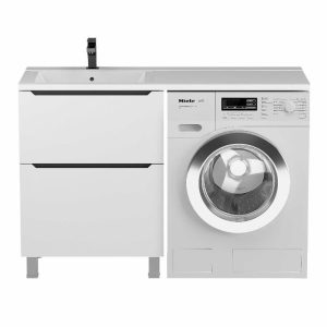 Тумба под стиральную машину Uperwood Tanos 58 Белый / Графит 291120334