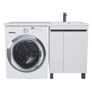 Тумба напольная Uperwood Magenta 55 под стиральную машину Белый / Графит 5930205157