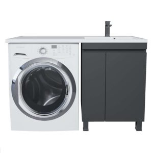 Тумба напольная Uperwood Magenta 45 под стиральную машину Черный матовый 5930205167
