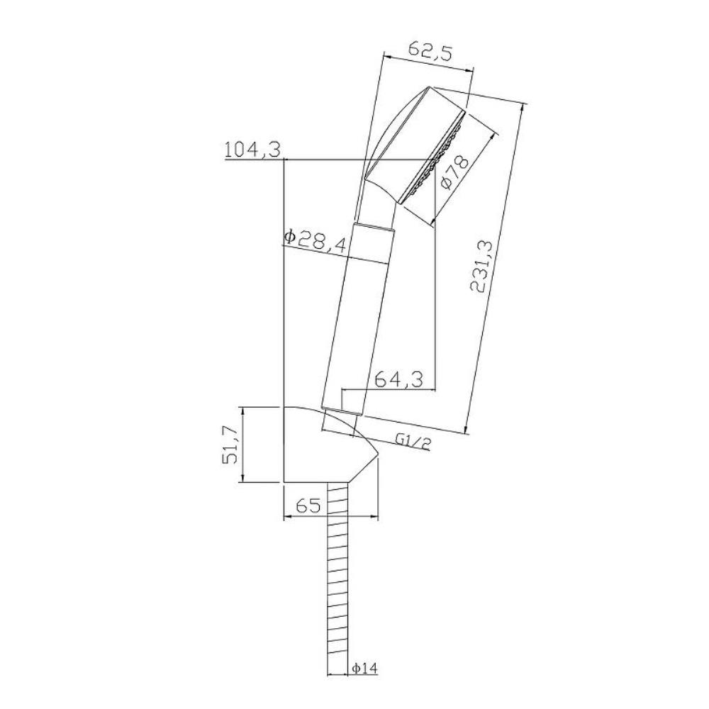 Смеситель для душа Cersanit Vero Хром глянцевый 64510 Смеситель для душа Cersanit Vero Хром глянцевый 64510 — изображение 4