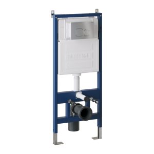 Инсталляция Grossman для скрытого монтажа унитаза + клавиша смыва Cosmo Хром матовый 97.02.110