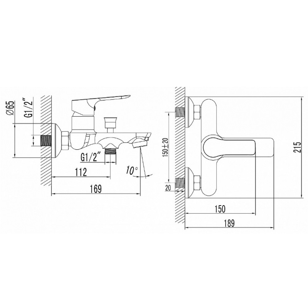 Смеситель для ванны Azario Avilla Хром глянцевый AZ-SU23394C Смеситель для ванны Azario Avilla Хром глянцевый AZ-SU23394C — изображение 3