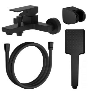 Смеситель для ванны Azario Eddie Черный матовый AZ-WQY238207PA