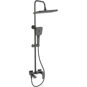 Душевая система Belz B507 с изливом Оружейная сталь B24507-3 Душевая система Belz B507 с изливом Оружейная сталь B24507-3