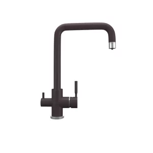 Смеситель для кухни Ulgran Quartz с подключением к фильтру UQ-019-06 Трюфель