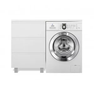 Тумба напольная Эстет Dallas Luxe под стиральную машину 110 с раковиной Белый ФР-00002018