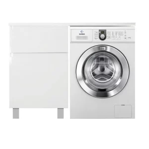 Тумба напольная Эстет Dallas Luxe под стиральную машину 120 с раковиной Белый ФР-00001918