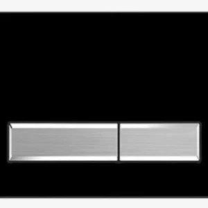 Клавиша смыва Aquatek 009D-2 Черный матовый / Хром KDI-0000031