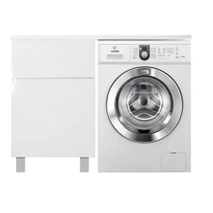 Тумба напольная Эстет Dallas Luxe под стиральную машину 140 с раковиной Белый ФР-00002519