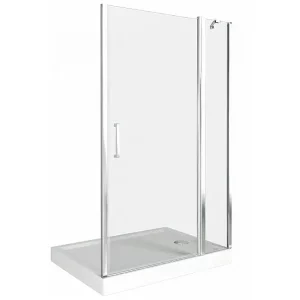 Душевая дверь Bas Pandora 140х185 Хром / Прозрачное Душевая дверь Bas Pandora 140х185 Хром / Прозрачное