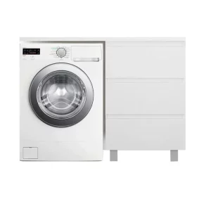 Тумба напольная Эстет Dallas Luxe под стиральную машину 120 с раковиной Белый ФР-00001923