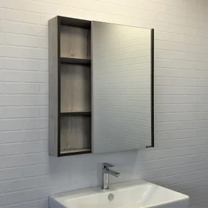 Шкаф зеркальный Comforty Вена 70 Дуб дымчатый 00-00009272CF Шкаф зеркальный Comforty Вена 70 Дуб дымчатый 00-00009272CF