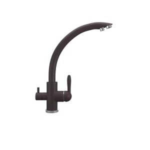 Смеситель для кухни Ulgran Quartz с подключением к фильтру UQ-017-06 Трюфель