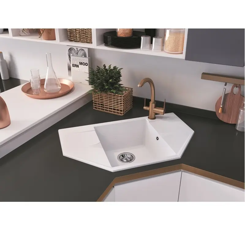 Мойка кухонная Polygran Riff 80 679085 Бежевый Мойка кухонная Polygran Riff 80 679085 Бежевый — изображение 2