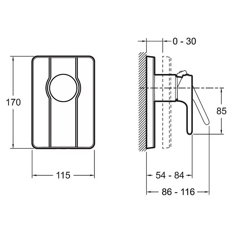 Смеситель встраиваемый Jacob Delafon Singulier E10869-CP Смеситель встраиваемый Jacob Delafon Singulier E10869-CP — изображение 2