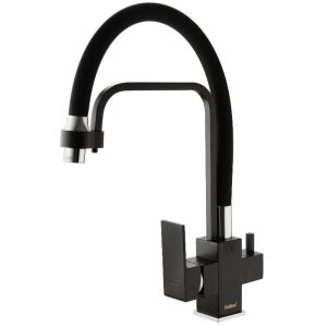 Смеситель для кухни Haiba HB857 Черный / Хром HB76857