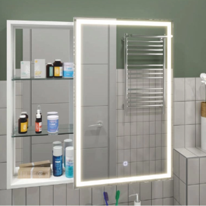 Шкаф зеркальный Агата Aperio 80 с сенсором Белый МВК007 Шкаф зеркальный Агата Aperio 80 с сенсором Белый МВК007