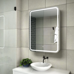 Шкаф зеркальный Агата Elliott 60 левый с сенсором и розеткой Белый МВК015 Шкаф зеркальный Агата Elliott 60 левый с сенсором и розеткой Белый МВК015