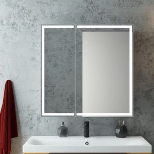 Шкаф зеркальный Агата Allure 80 с датчиком движения, розеткой Белый МВК045 Шкаф зеркальный Агата Allure 80 с датчиком движения, розеткой Белый МВК045