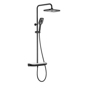 Душевая система Savol SK с изливом Черный матовый SK-H3445H