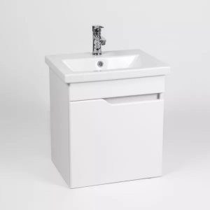 Тумба подвесная Viant Куба 50 с раковиной Como Белый VKUB50CO-T1STP Тумба подвесная Viant Куба 50 с раковиной Como Белый VKUB50CO-T1STP