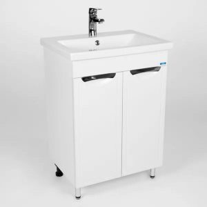 Тумба напольная Viant Лима 60 с раковиной Como Белый VLIM60CO-T2ST