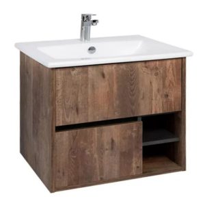 Тумба подвесная Viant Люксембург 75 с раковиной Элина Кейптаун / Графит VLUX75ELD-T2YP Тумба подвесная Viant Люксембург 75 с раковиной Элина Кейптаун / Графит VLUX75ELD-T2YP