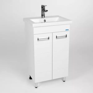 Тумба напольная Viant Вена 50 с раковиной Como Белый VVEN50CO-T2ST